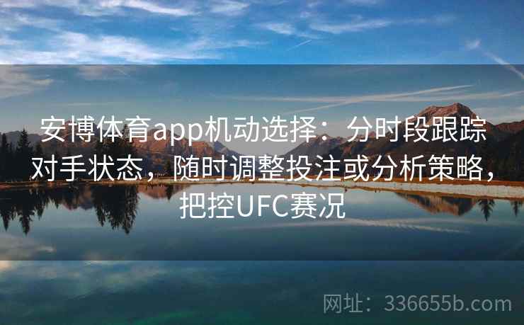 安博体育app机动选择：分时段跟踪对手状态，随时调整投注或分析策略，把控UFC赛况