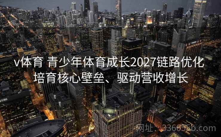v体育 青少年体育成长2027链路优化 培育核心壁垒、驱动营收增长