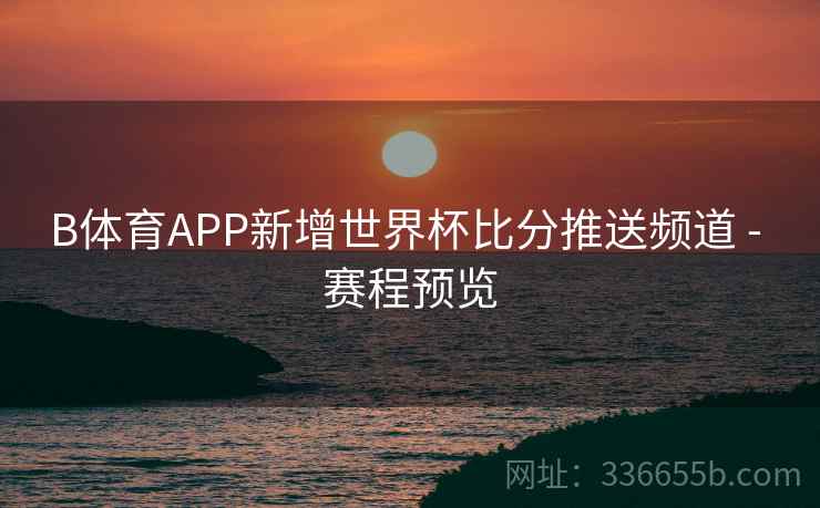 B体育APP新增世界杯比分推送频道 - 赛程预览